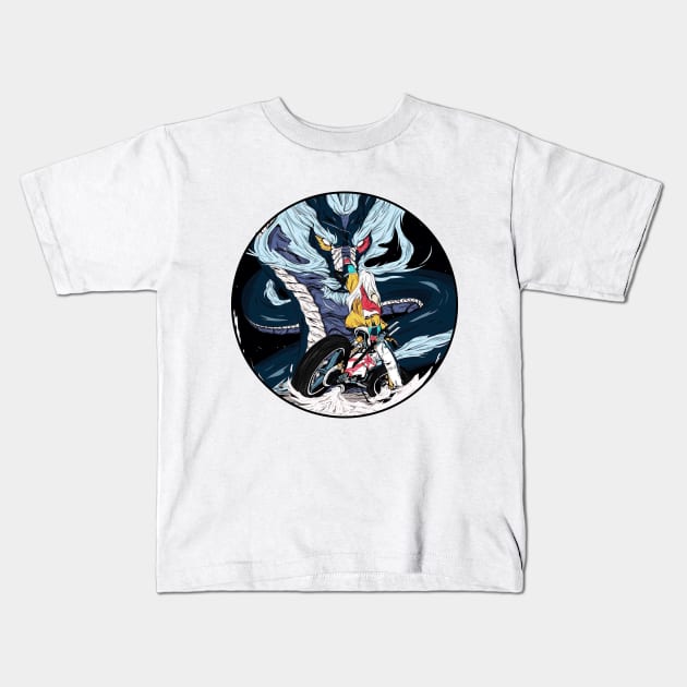 SamuraiDragon Kids T-Shirt by tihon